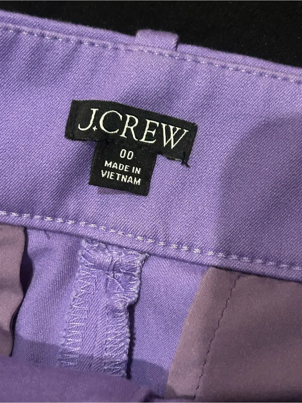 Women's J.Crew Pintuck suit short in bi-stretch cotton blend purple size 00